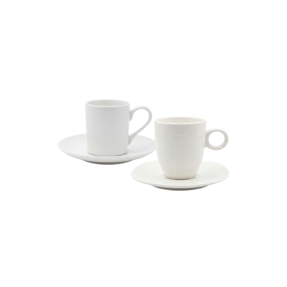 White-Porcelain-Coffee-Cups-Set-with-Saucers-6-Pieces-Professional-Drinkware-in-Lebanon White Porcelain Coffee Cups Set with Saucers 6 Pieces Professional Drinkware in Lebanon
