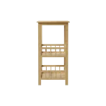 Wooden 2 Tier Stand 78x33 cm Practical Design with Side Rails for Kitchen (2)