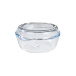 BORCAM Glass Pyrex with Lid Heat Resistant Borosilicate Glass 2 Pieces Transparent in Lebanon