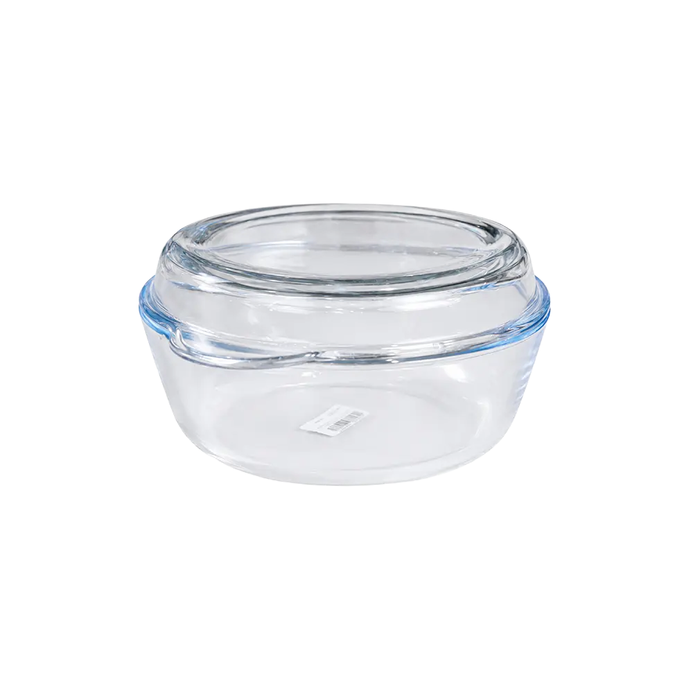 BORCAM Glass Pyrex with Lid Heat Resistant Borosilicate Glass 2 Pieces Transparent in Lebanon