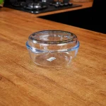 BORCAM Glass Pyrex with Lid Heat Resistant Borosilicate Glass 2 Pieces Transparent in Lebanon1