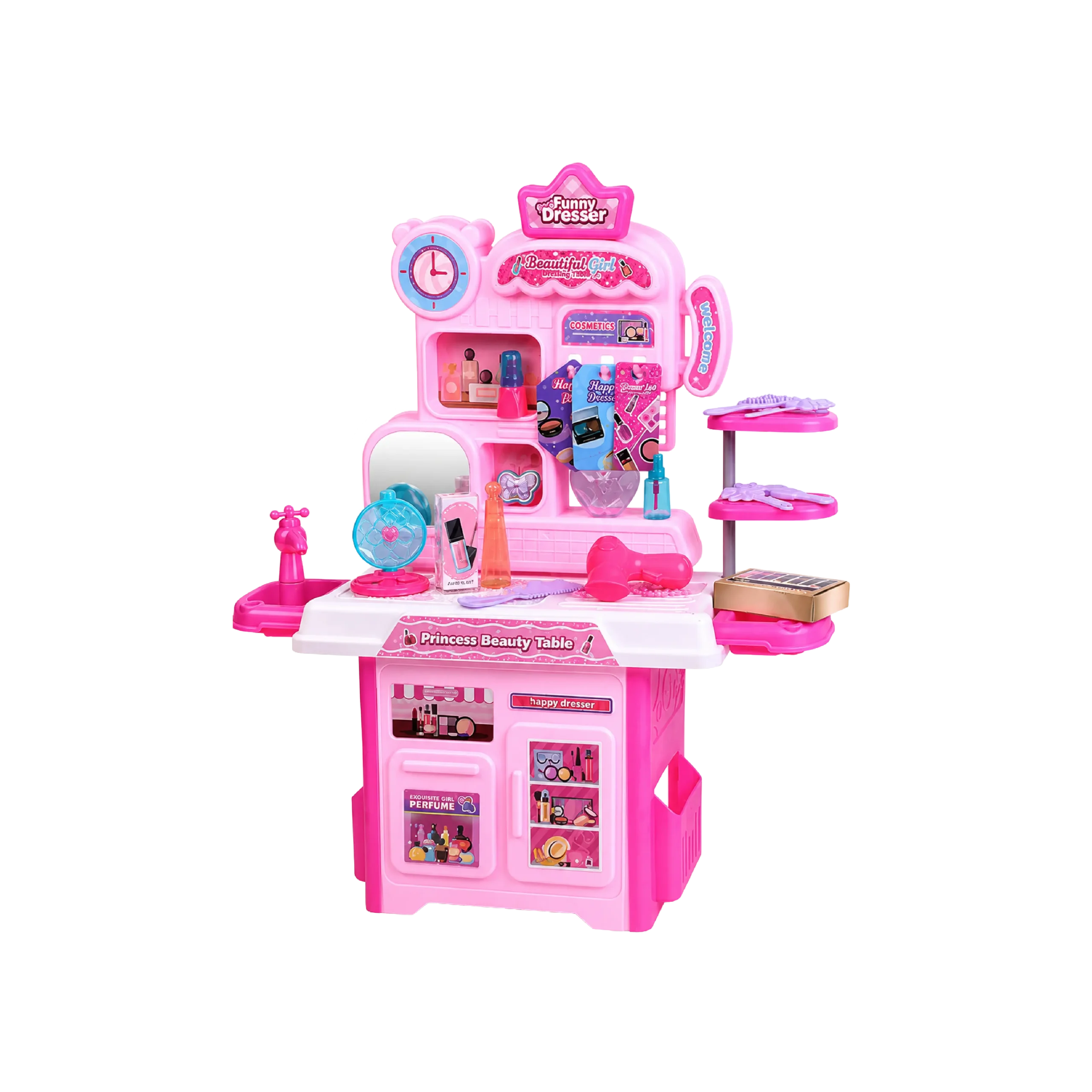 Bei Qi Yuan Toys Kids 36PCS Beauty Dresser Princess Beauty Table