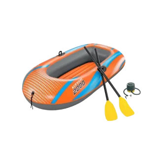 Bestway Kondor 2000 Inflatable Boat Set 1.95m with Oars & Repair Patch Orange