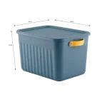 Boxsis Mix Colour Storage Box with Lid & Side Handles 15L Model OM 1690 Assorted Colors 35 x 25 x 22 cm1