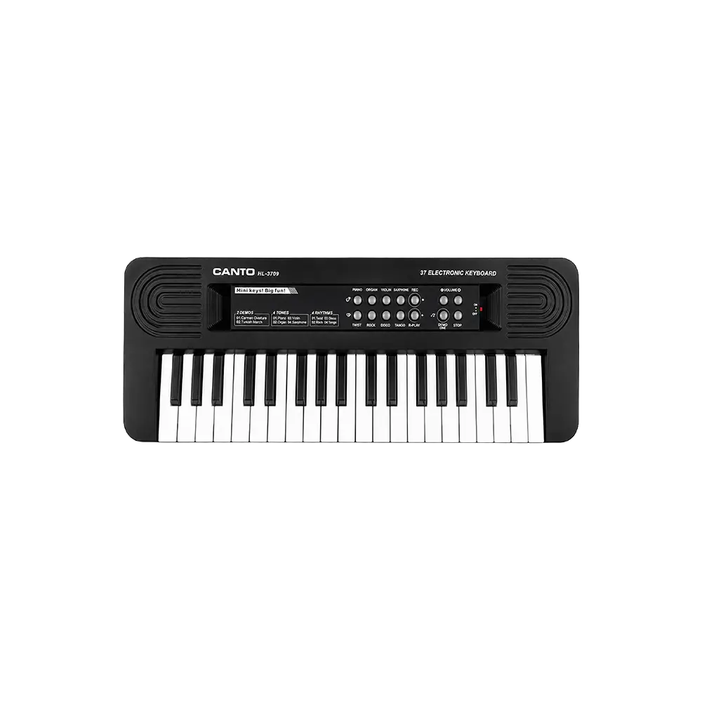 CANTO BD-3709 Black Electronic Keyboard 37 Mini Keys with Microphone