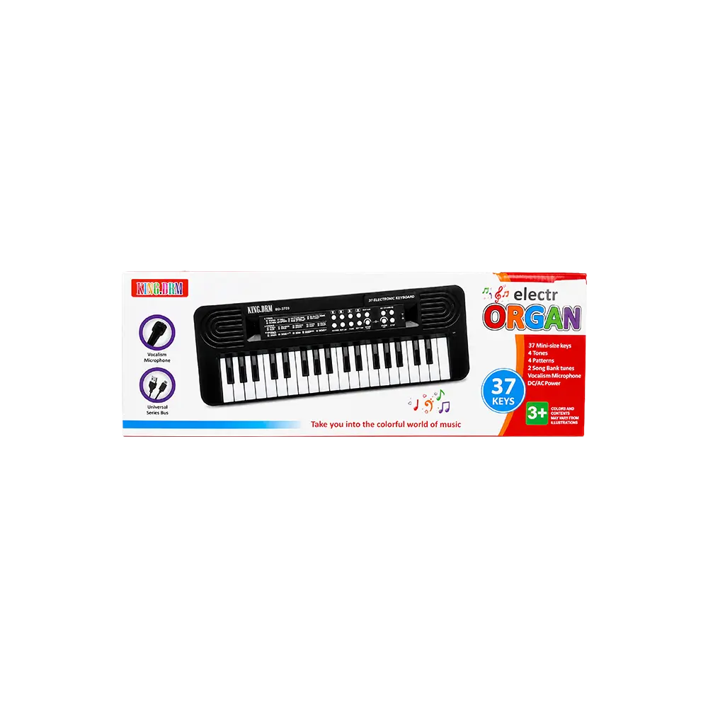 CANTO BD-3709 Black Electronic Keyboard 37 Mini Keys with Microphone 2