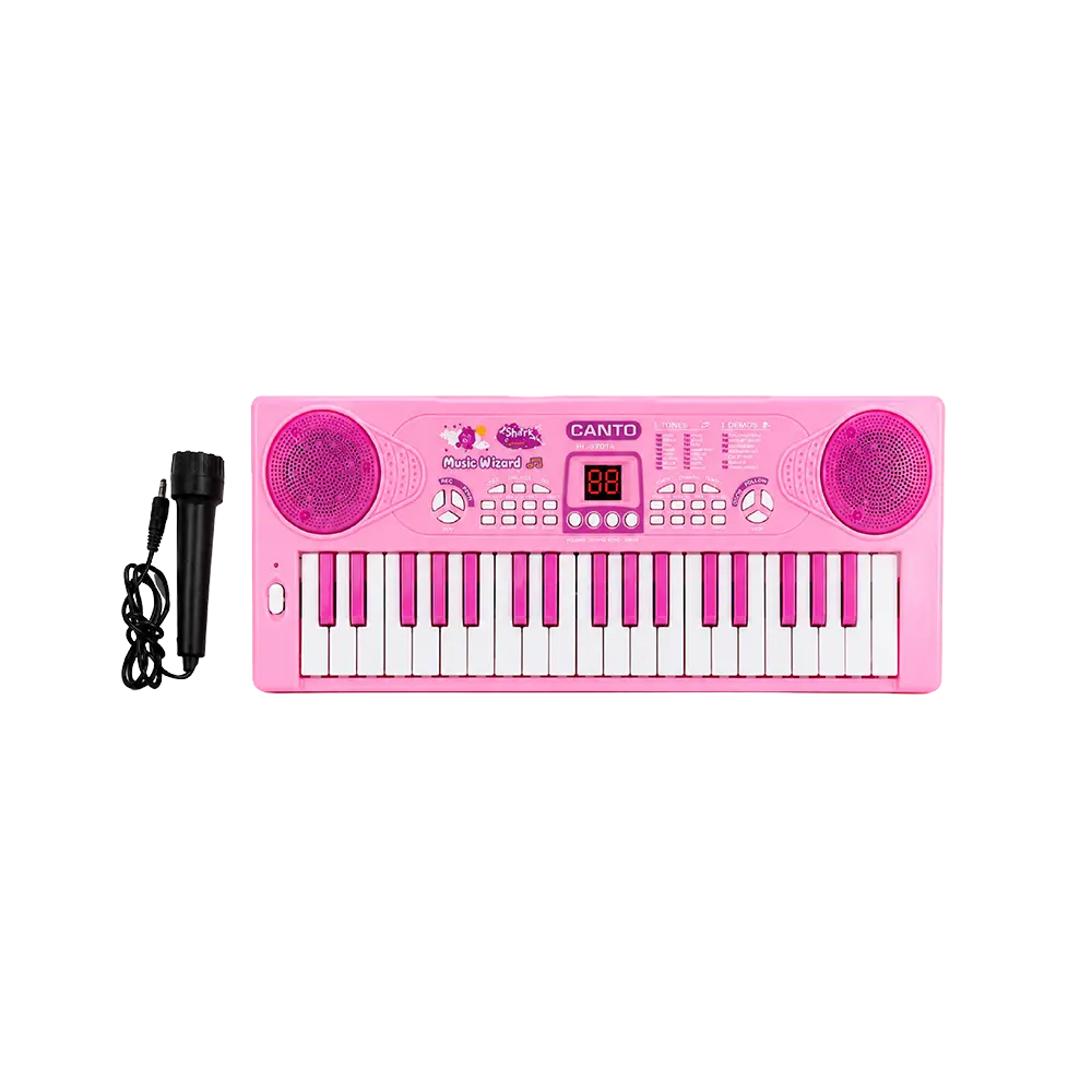 CANTO HL-3701A Pink Electronic Keyboard 37 Mini Keys with Microphone & LED Display
