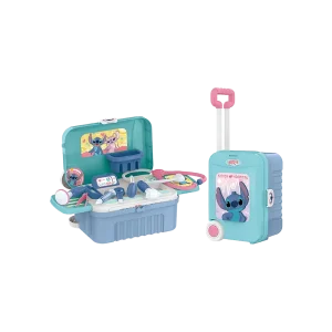 Disney Stitch 3 in 1 Kids Doctor Trolley Case & Hospital Play Station–Model ST008 955A1