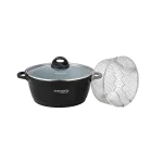 Dosthoff Deep 28cm Frying Black Pot Non Stick with Frying Basket Professional Cookware in Lebanon