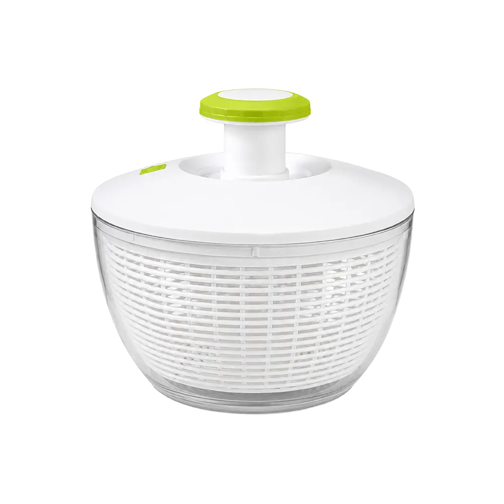 Dosthoff Fruit & Vegetable Drying Strainer with Salad Bowl Manual Spinner White & Green