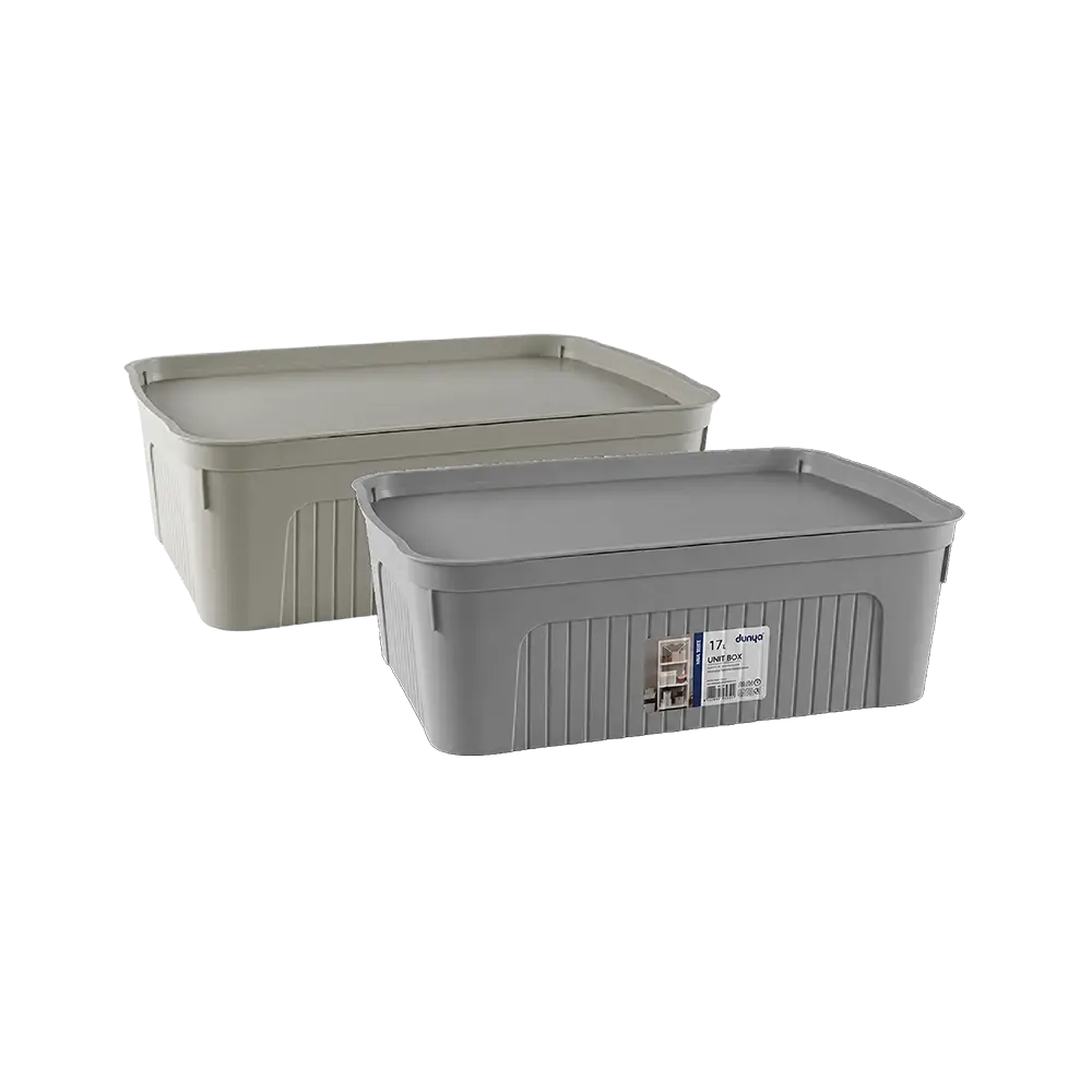 Dunya-17L-Unit-Multipurpose-46.2-x-31.2-x-15.2-cm-Storage-Box-with-Lid-30532 Dunya 17L Unit Multipurpose 46.2 x 31.2 x 15.2 cm Storage Box with Lid