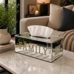Family-Mirrored-Tissue-Box-Crystal-Letter-Design-Standard-Size-Rectangular-Model-Silver1 Family Mirrored Tissue Box Crystal Letter Design Standard Size Rectangular Model Silver1
