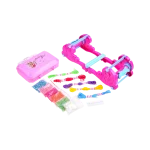 Fashion Star DIY Bracelet Factory 2 in 1 Bracelet Making Craft Set with Pink Storage Case