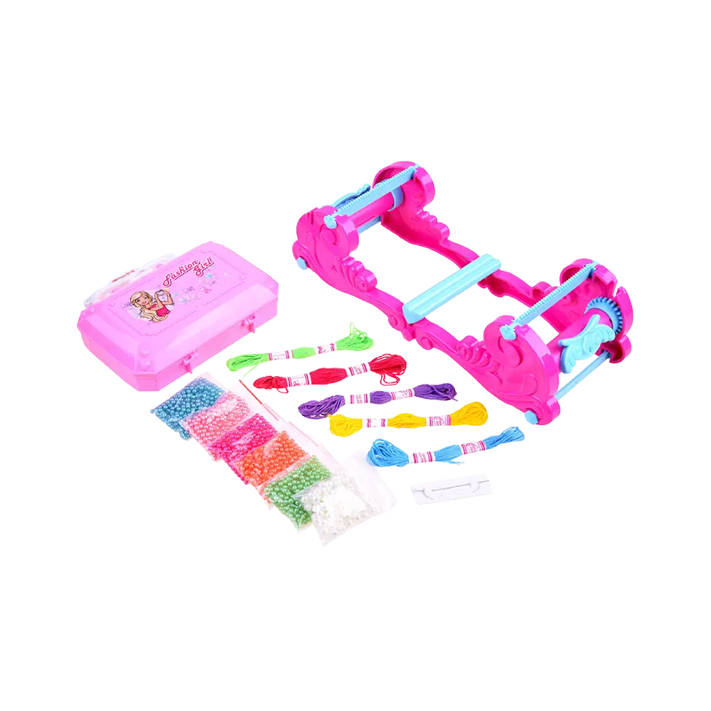 Fashion-Star-DIY-Bracelet-Factory-2-in-1-Bracelet-Making-Craft-Set-with-Pink-Storage-Case Fashion Star DIY Bracelet Factory 2 in 1 Bracelet Making Craft Set with Pink Storage Case