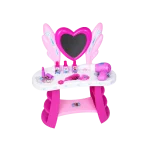 Frozen Girls Fashion Vanity Table Play Pink Set with Mirror & Hair Dryer