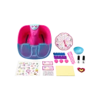 Girl's Creator Foot Spa Salon Working Pedicure Play Pink Set with Bubble & Music