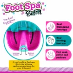 Girl's Creator Foot Spa Salon Working Pedicure Play Pink Set with Bubble & Music2