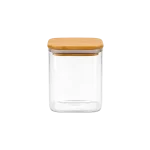 Glass Storage Jar Airtight Bamboo Lid 200ml Professional Storageware in Lebanon