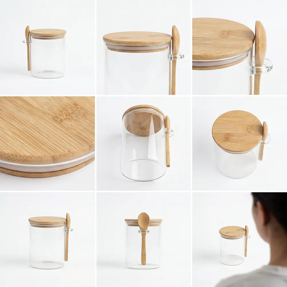Glass-Storage-Jar-Airtight-Bamboo-Lid-850ml-with-Spoon-Professional-Storageware-in-Lebanon1 Glass Storage Jar Airtight Bamboo Lid 850ml with Spoon Professional Storageware in Lebanon1