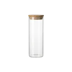 Glass Storage Jar with Bamboo Lid 500ml Professional Storageware in Lebanon