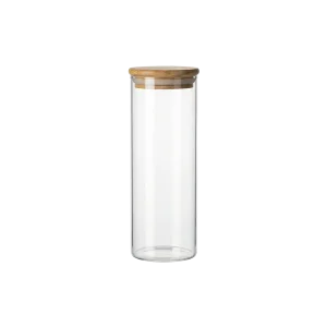 Glass Storage Jar with Bamboo Lid 500ml Professional Storageware in Lebanon