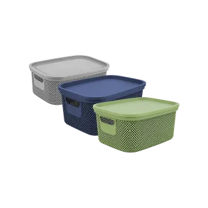 Hobby Life 12L Nickel Ventilated 38 x 28.5 x 15.2 cm Storage Box with Lid 04
