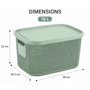 Hobby Life 18L Nickel Ventilated Storage Box with Lid 04