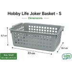 Hobby-Life-23-x-16.1-x-8.7-cm-Joker-Ventilated-Multipurpose-Basket-with-Handles-04-12491 Hobby Life 23 x 16.1 x 8.7 cm Joker Ventilated Multipurpose Basket with Handles 04