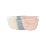 Hobby Life Diamond Square Storage Basket with Integrated Handles 6.3L 22 x 22 x 17.5 cm, Model 04 1281 Assorted Colors