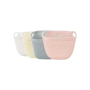 Hobby Life Diamond Square Storage Basket with Integrated Handles 6.3L 22 x 22 x 17.5 cm, Model 04 1281 Assorted Colors