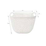 Hobby Life Diamond Square Storage Basket with Integrated Handles 6.3L 22 x 22 x 17.5 cm, Model 04 1281 Assorted Colors1