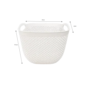 Hobby Life Diamond Square Storage Basket with Integrated Handles 6.3L 22 x 22 x 17.5 cm, Model 04 1281 Assorted Colors1