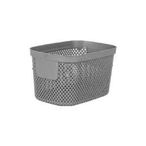 Hobby Life Nickel Multipurpose Storage Basket 3L, 22.5 x 15.3 x 12.7 cm, Model 04 1290 Blue Grey