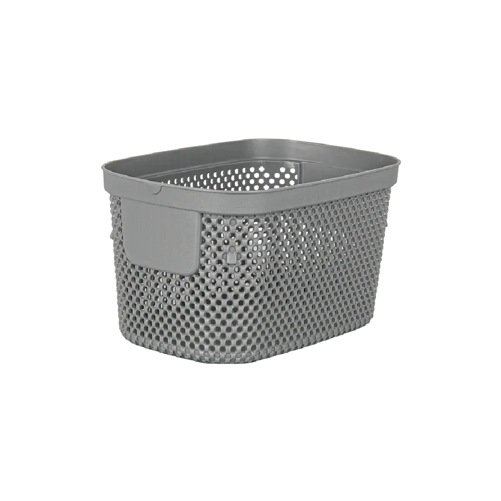 Hobby Life Nickel Multipurpose Storage Basket 3L, 22.5 x 15.3 x 12.7 cm, Model 04 1290 Blue Grey