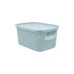 Hobby Life Nickel Storage Box with Lid 3.5L, 23.6 x 17.2 x 14.7 cm Blue Gray