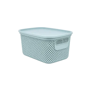 Hobby Life Nickel Storage Box with Lid 3.5L, 23.6 x 17.2 x 14.7 cm Blue Gray