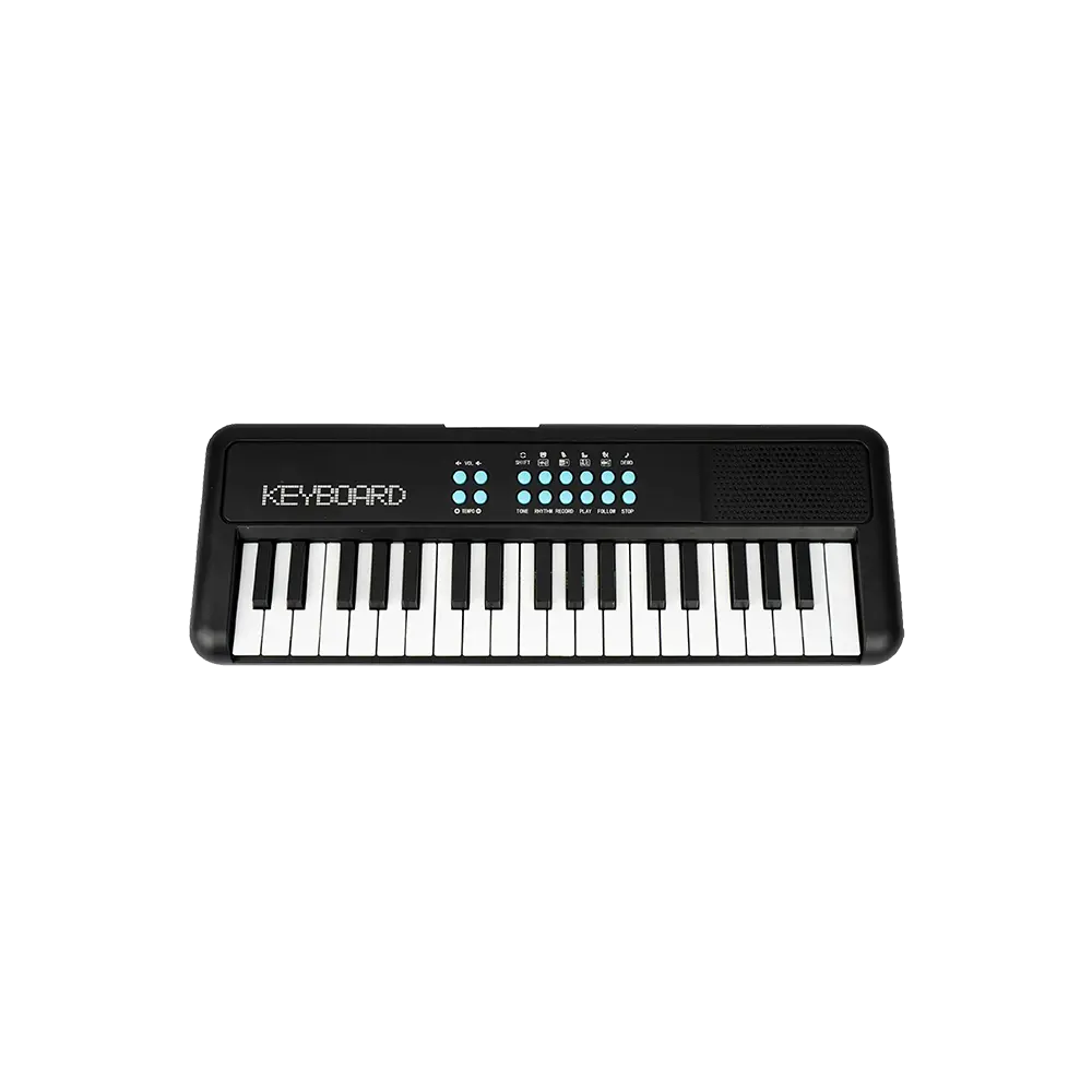 KING.DRM BD-370 Black Electronic Keyboard 37 Keys with Microphone
