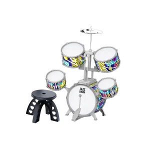 Kids Jazz Drum Set with Cymbal & Stool 65cmx38cmx74cm