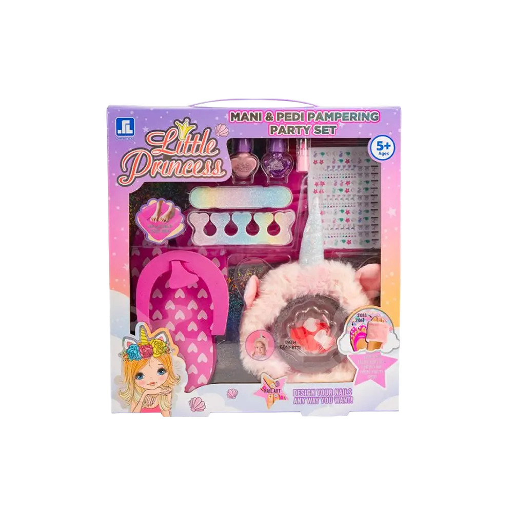 Little Princess Kids Spa & Beauty Play Set 10 Pieces Unicorn Theme