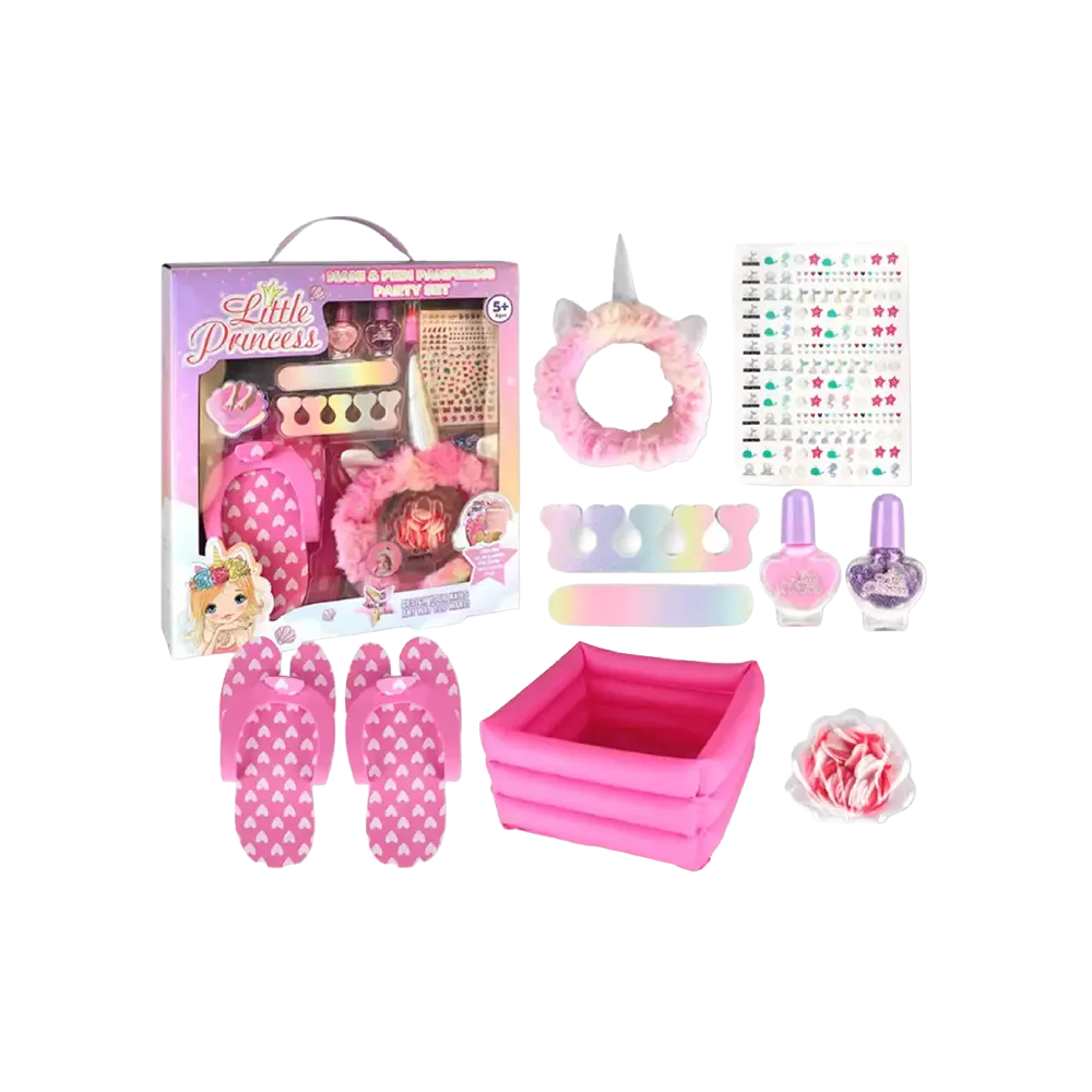 Little Princess Kids Spa & Beauty Play Set 10 Pieces Unicorn Theme1