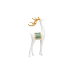 Luxury-Deer-Figurine-Set-Resin-Home-Decor-2-Pieces-White-Gold-&-Blue2 Luxury Deer Figurine Set Resin Home Decor 2 Pieces White Gold & Blue2