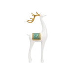 Luxury-Deer-Figurine-Set-Resin-Home-Decor-2-Pieces-White-Gold-&-Blue3 Luxury Deer Figurine Set Resin Home Decor 2 Pieces White Gold & Blue3