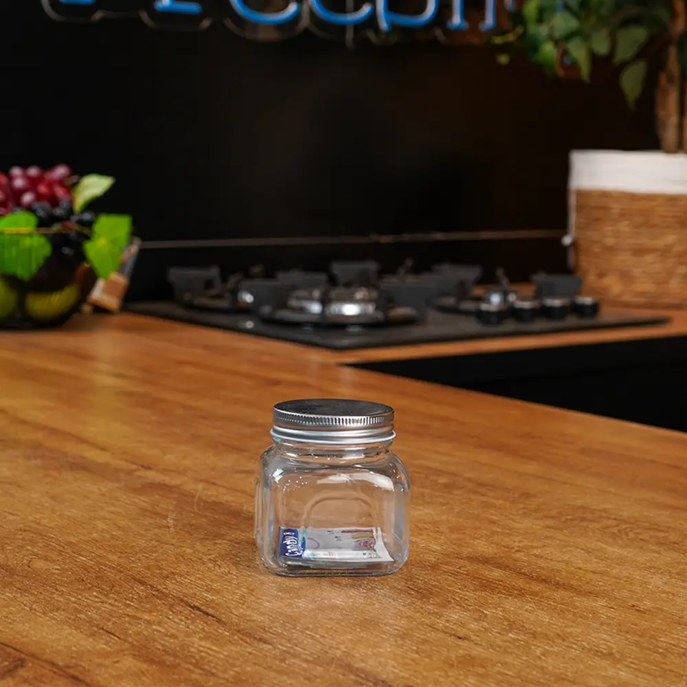 Mini Glass Storage Jar 10ml with Metal Screw Lid Professional Storageware in Lebanon1