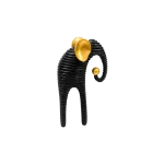 Modern-Elephant-Figurine-Set-Resin-Home-Decor-2-Pieces-Black-&-Gold2 Modern Elephant Figurine Set Resin Home Decor 2 Pieces Black & Gold2