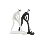 Modern Golfer Decorative Figurine Abstract Sports Sculpture Golfer Model Black & White