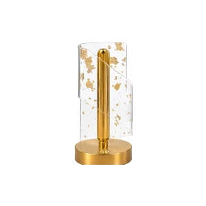 Modern LED Table Lamp Crystal Acrylic Night Light Gold 17cm