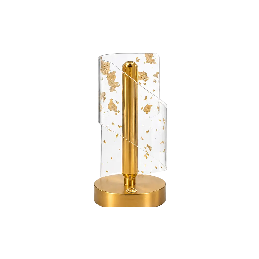 Modern LED Table Lamp Crystal Acrylic Night Light Gold 17cm