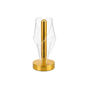 Modern LED Table Lamp Marble Acrylic Night Light Gold 17cm