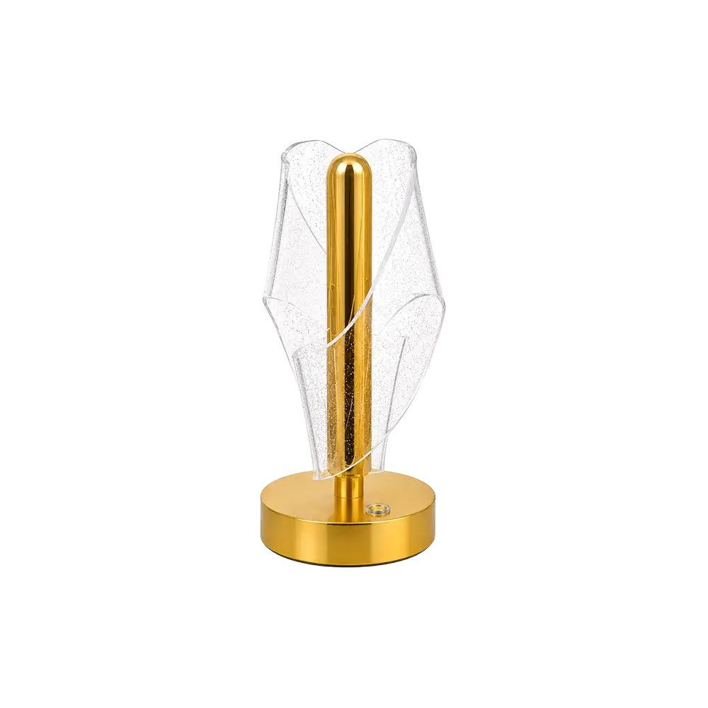 Modern LED Table Lamp Marble Acrylic Night Light Gold 17cm