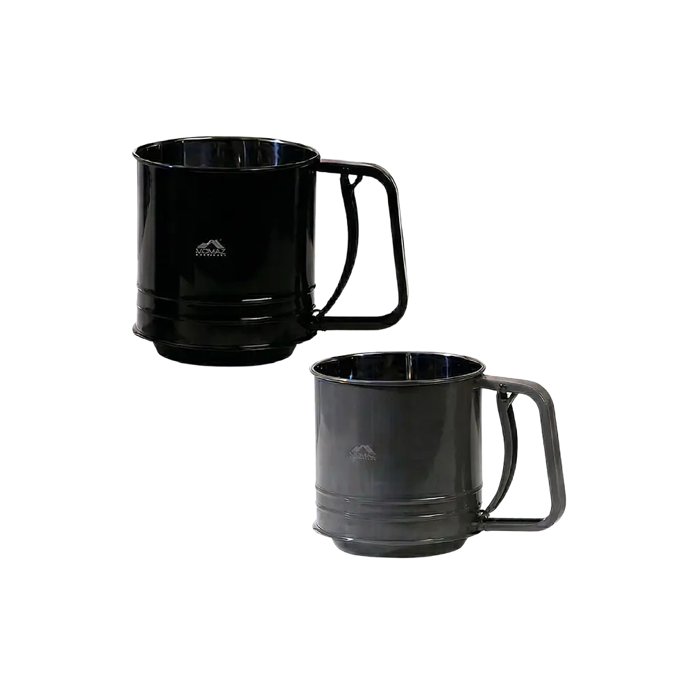Momaz Flour Sifter Stainless Steel Fine Mesh 3 Cup Model Black & Grey For Kitchen Tasks